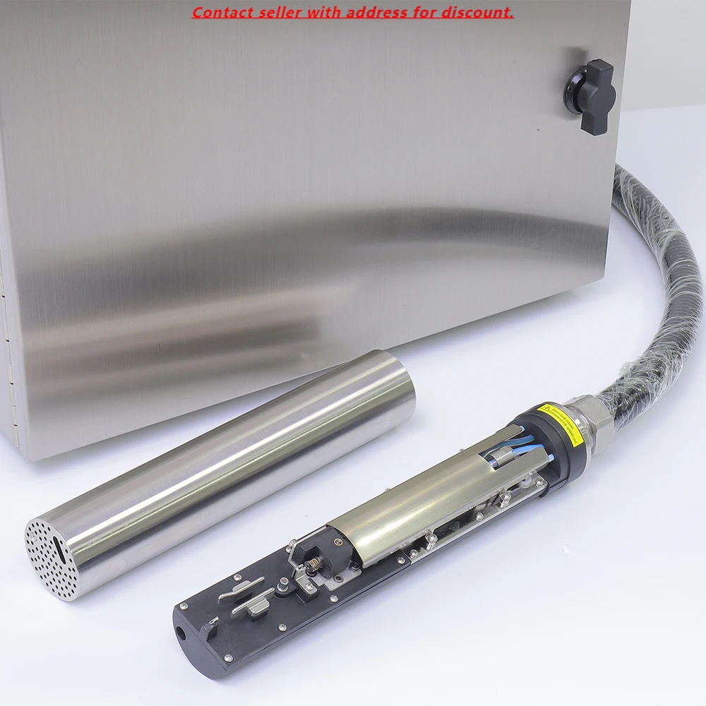 

Industrial Continuous CIJ Inkjet Printer For Date Batch Marking And Coding On Flat Or Curved Surfaces Cans Bottles Films