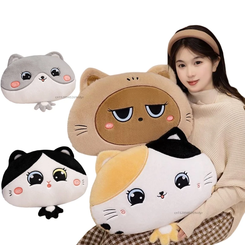 

Новый 40x50 см мультфильм сиамский кот животные Kawaii забавная супер мягкая подушка пледы подушка успокаивающие куклы для девочек и мальчиков подарки декор для вечеринки