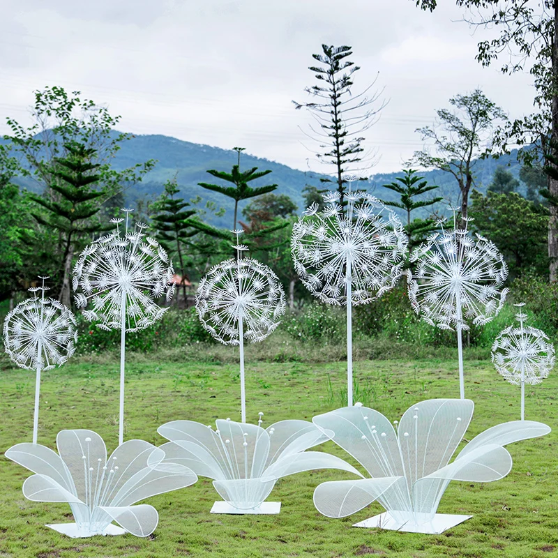 

Outdoor garden landscape metal wrought iron stainless steel luminous engraving
