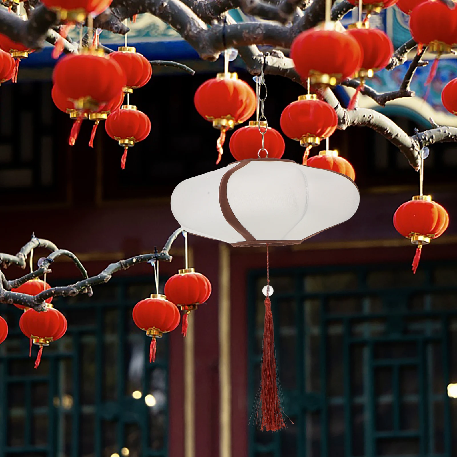 

Fabric Lantern Asian Lampshade Decor Cloth Chinese Light Decoration Exotic Style Traditional Vintage Pendant