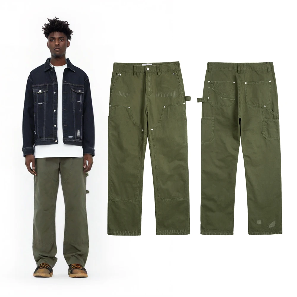 

Y2k Мужская одежда Уличный стиль Ретро Свободные мешковатые брюки-карго Повседневная уличная одежда Рваные брюки для мужчин Японская винтажная одежда