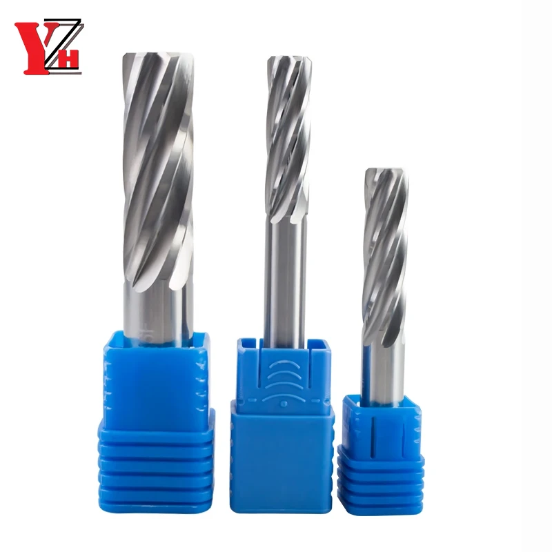 YZH 2mm ~20mm Machine Reamer HRC50 Uncoated Spiral Groove 4F 6F Tolerance H7 Harened Steel Metal Cutter CNC Inner Hole