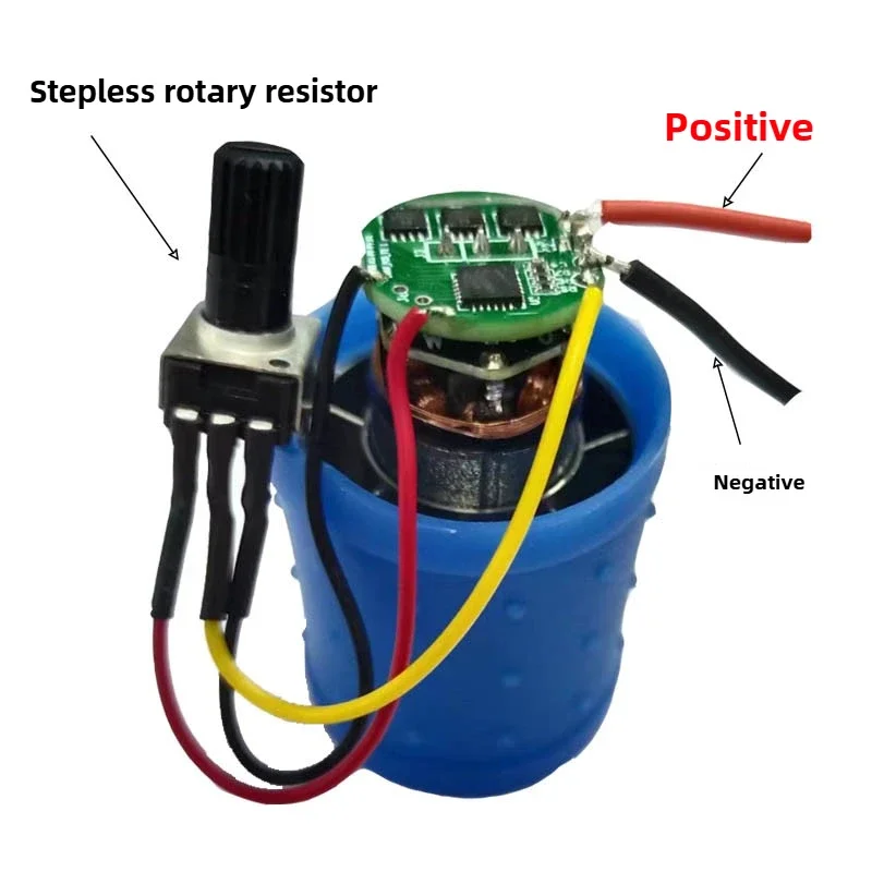 DC 7.4-24V handheld turbofan with 100000 RPM high-speed brushless motor controller integrated