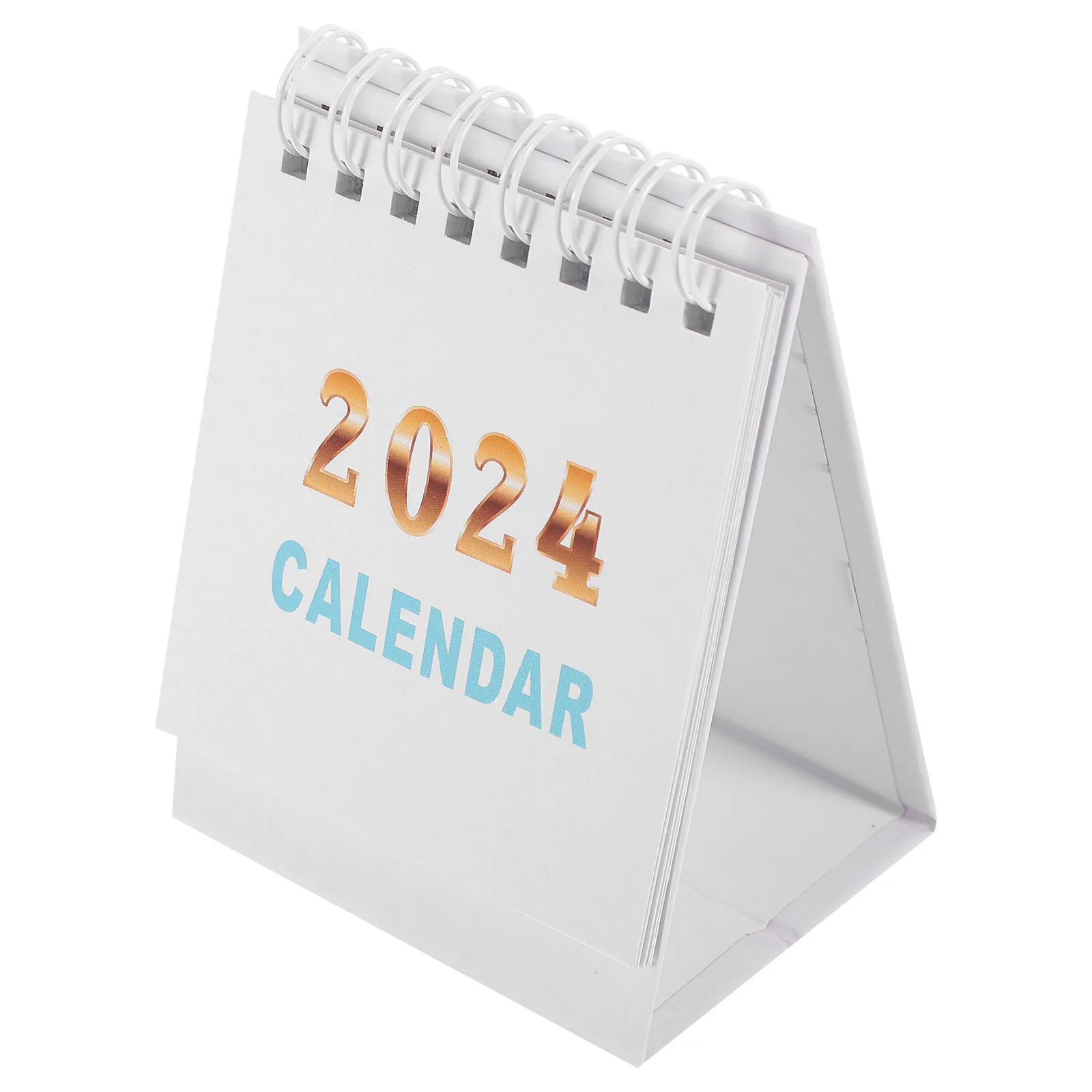 

Free Standing 2024 Desk Calendar Lightweight Portable Mini Table Calendar for Office Desk Home Decor Creative Daily Schedule