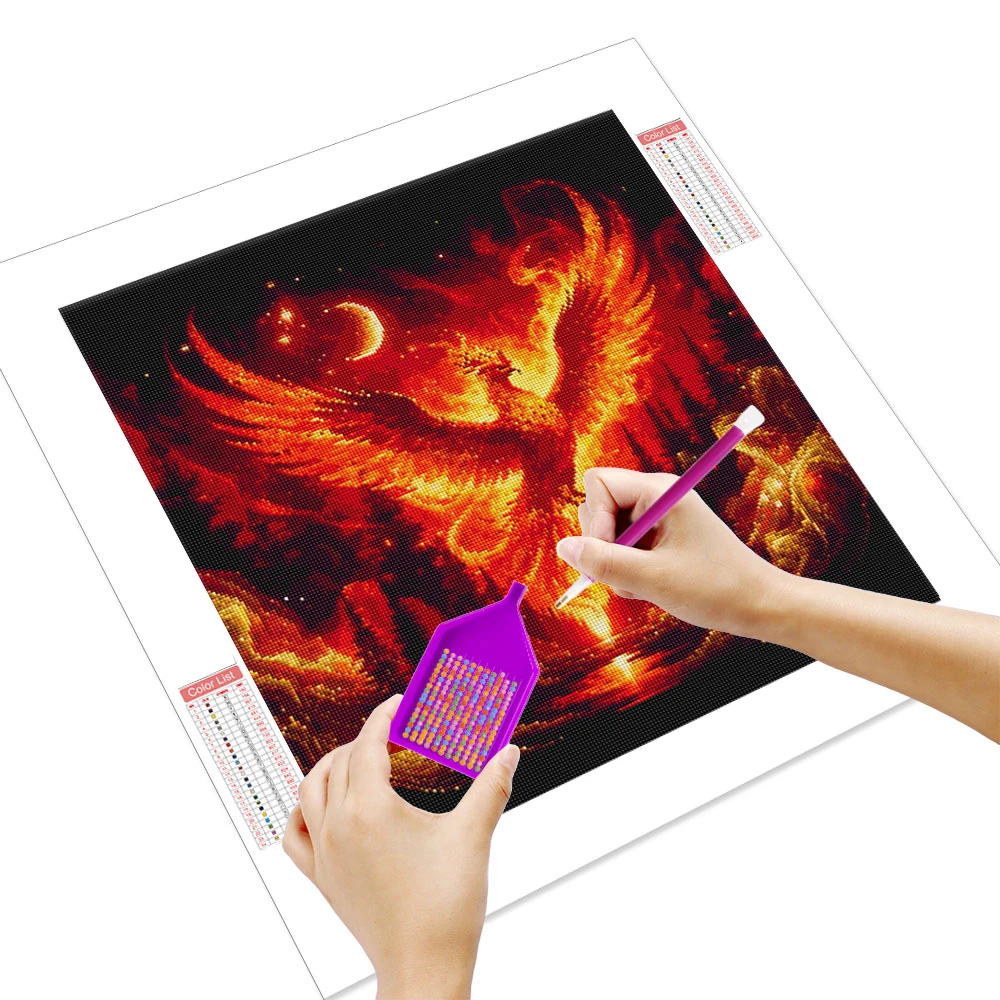 Huacan 5D DIY Diamond Painting Phoenix Sunset Diamond Mosaic Anima Landsacape New Collection 2025 Decorative Paintings