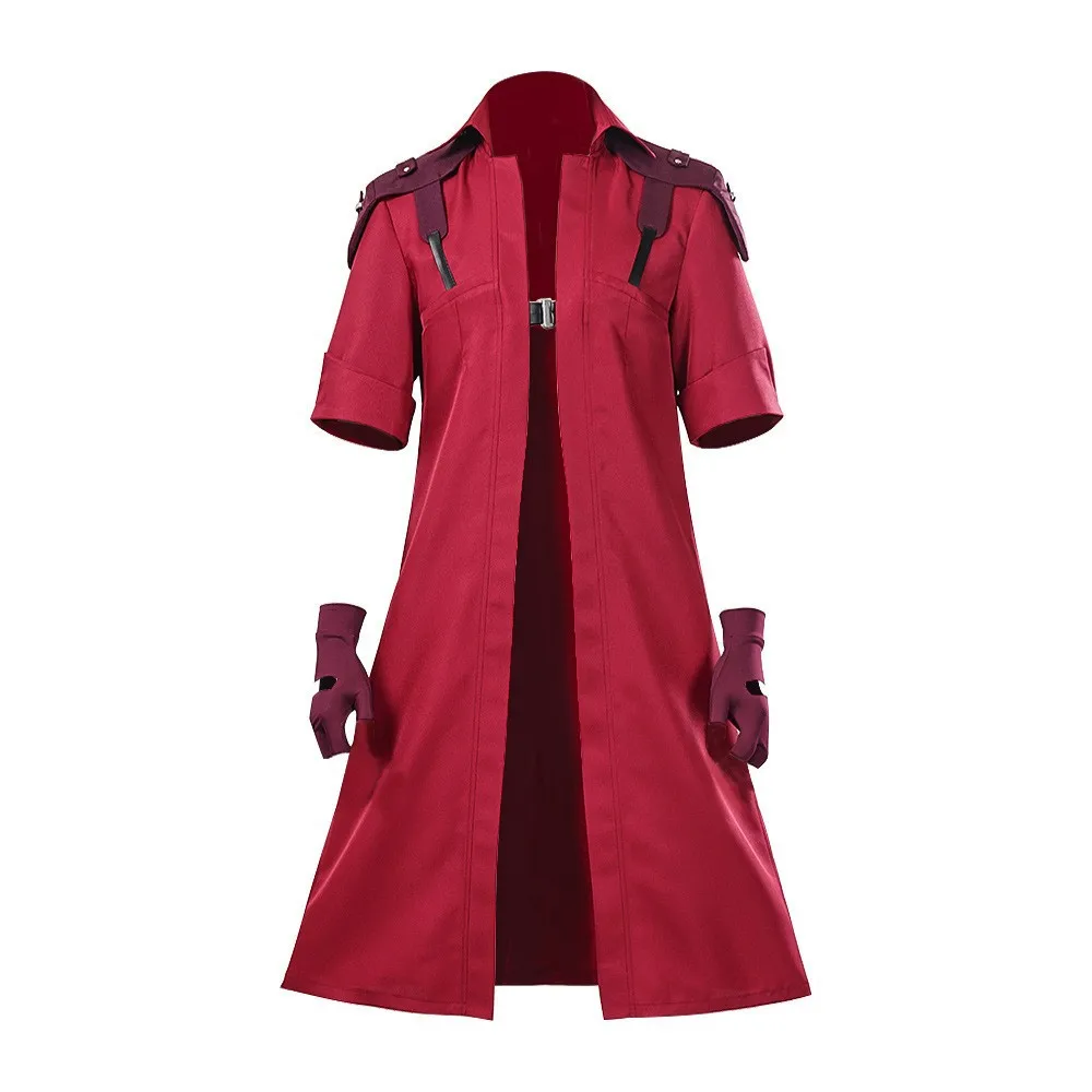 DMC 5 Dante Cosplay Costume Adult Men Long Red Windbreaker Jacket Coat Gloves Roleplay Outfits Halloween Carnival Disguise Suit view 5