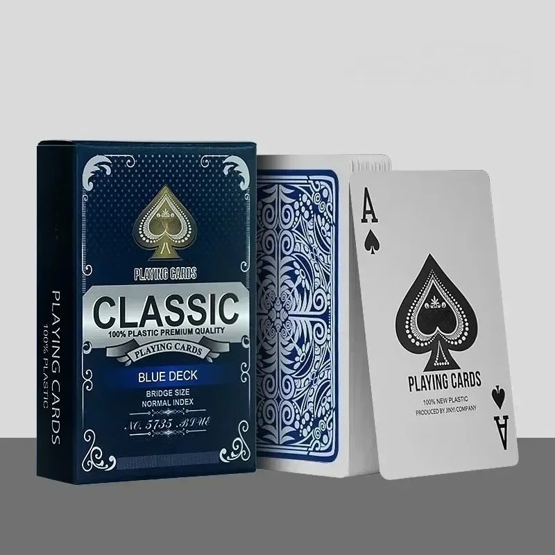Wasserdichte PVC-Spielkarten, langlebige Plastik-Pokerkarten, Kartenspiele, Brettspiel für Partys, Familientreffen, Geschenk für Erwachsene