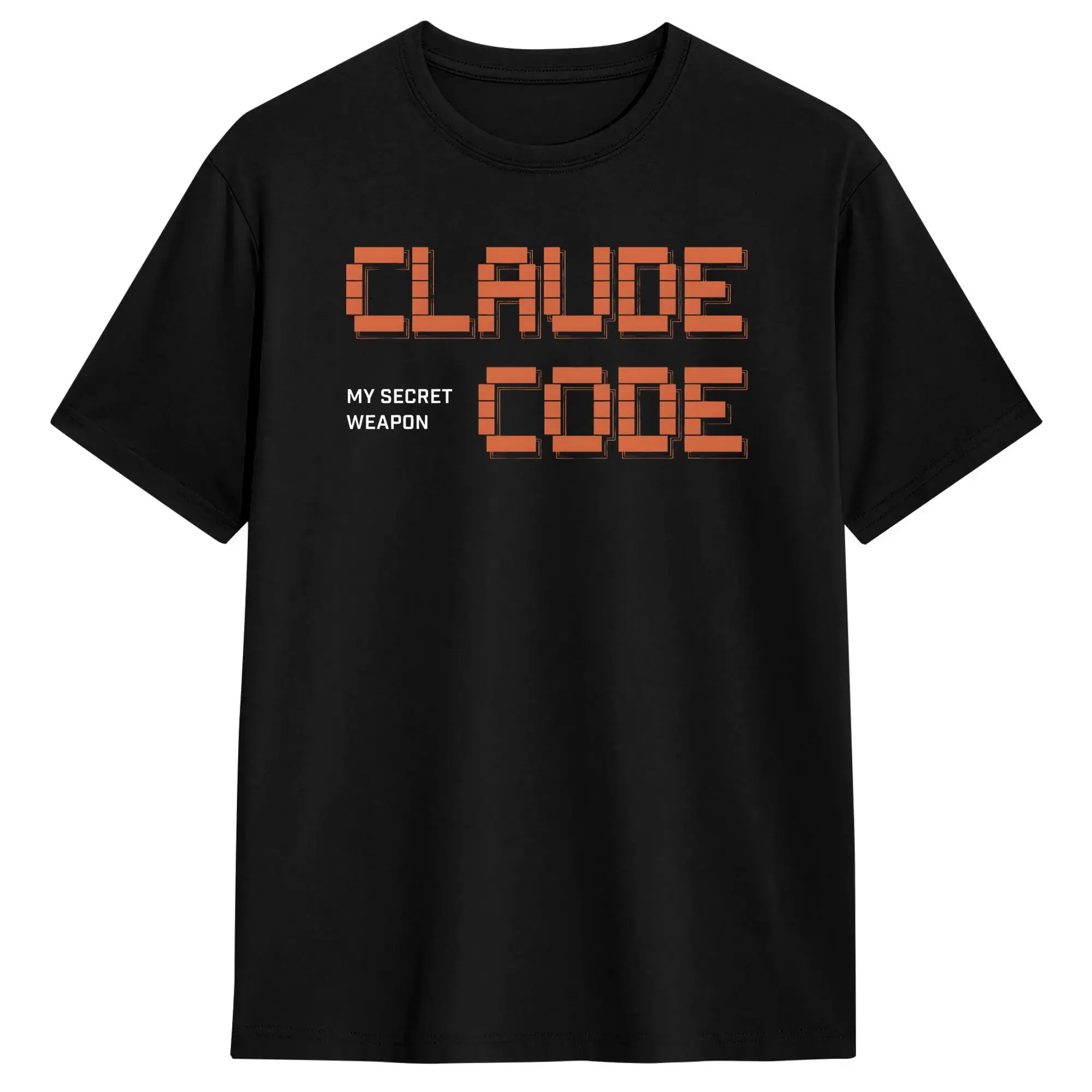 Claude Code My Secret T-Shirt Summer T-Shirts Men 100% Cotton O Neck Plus Size Top Tees Short Sleeve Vintage Tshirt