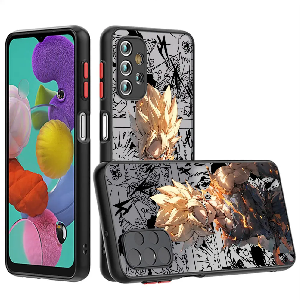 Smoki-kule Son-Gokus etui na telefon do Xiaomi Redmi Note 9 12 13 5G 11S 12S 10S 10 Pro 11 11 12 Hard PC Capa matowe pokrowiec Capa