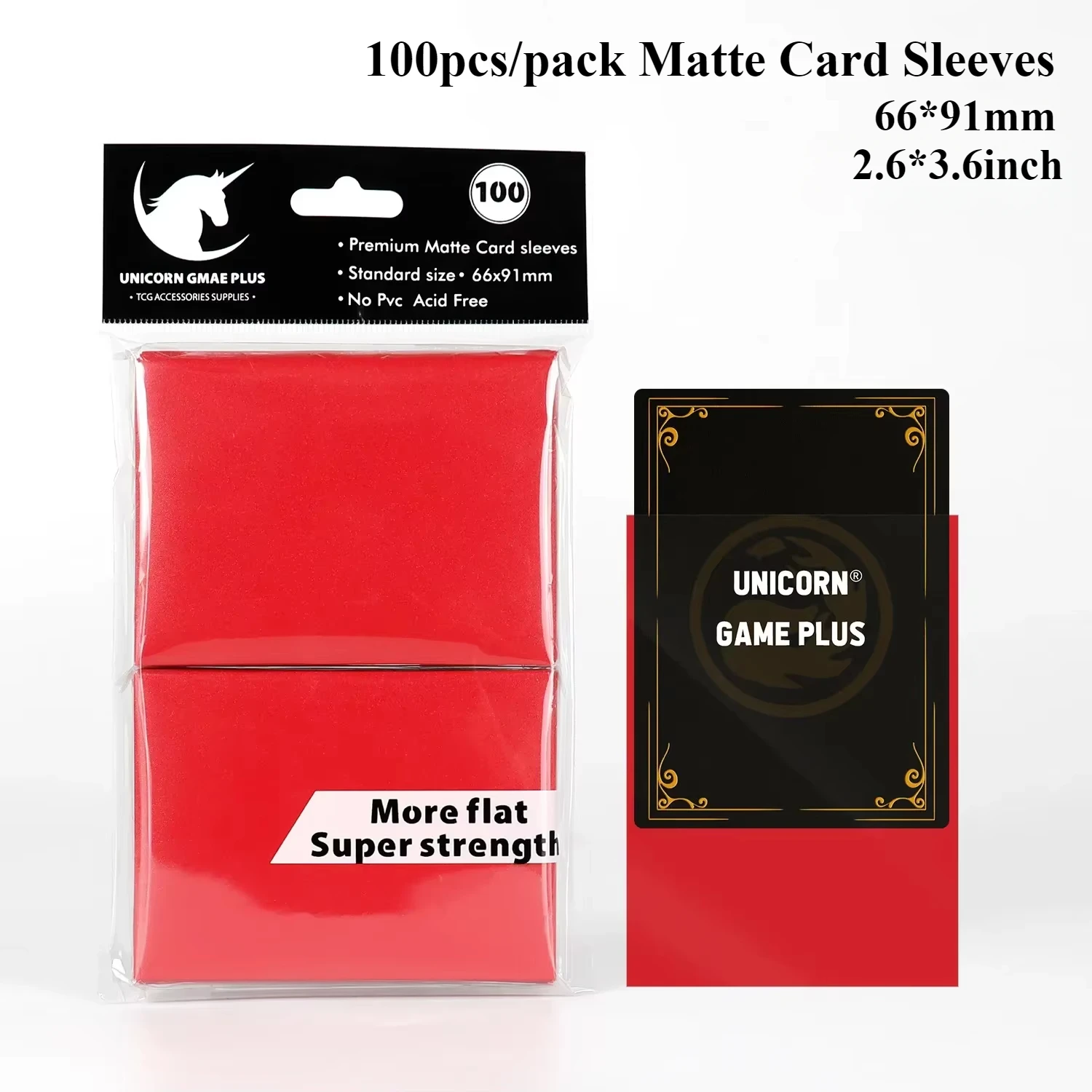 100PCS 66x91mm Matte Standaard Maat Kaart Mouwen TCG Trading Cards Protector Voor Tarot Shield Bordspellen magische Cover PKM