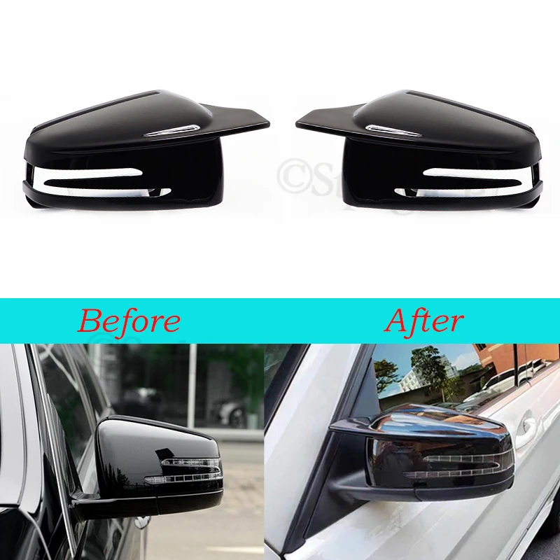 Premium black rearview mirror cover For Merceded-Benz GLA Class X156 GLA180 GLA200 GLA250 GLA45 Modification accessories