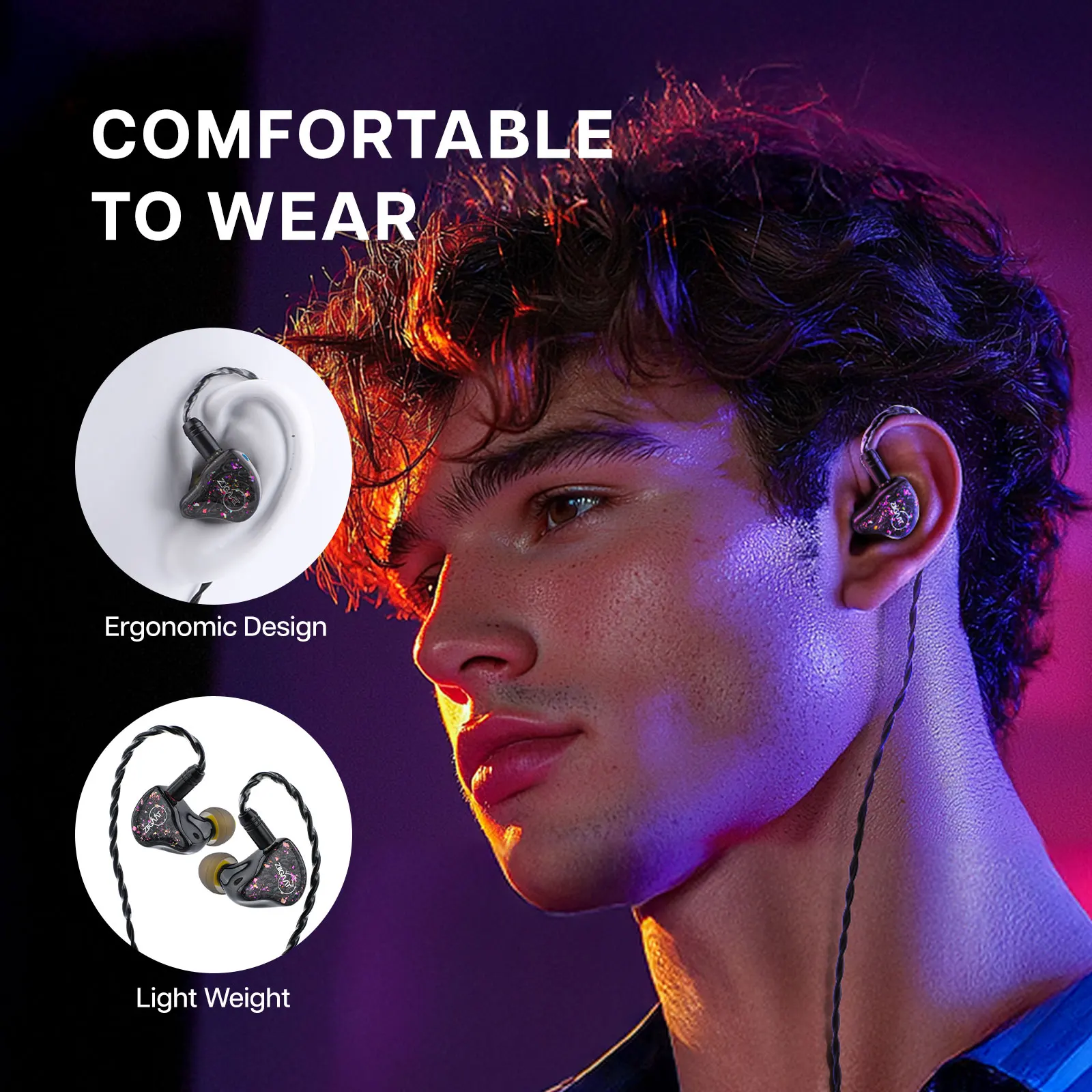 Pre-order ZiiGaat x Fresh Reviews Arete 1DD+4BA Hybrid IEM In-Ear Monitor HiFi Earphones Wired Earbuds for Audiophiles Musicians