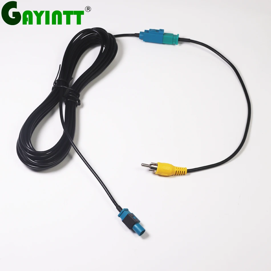 GAYINTT Suitable for Mercedes Benz and Volvo to retain the original rearview camera adapter cable, FAKRA to RCA connector 6M