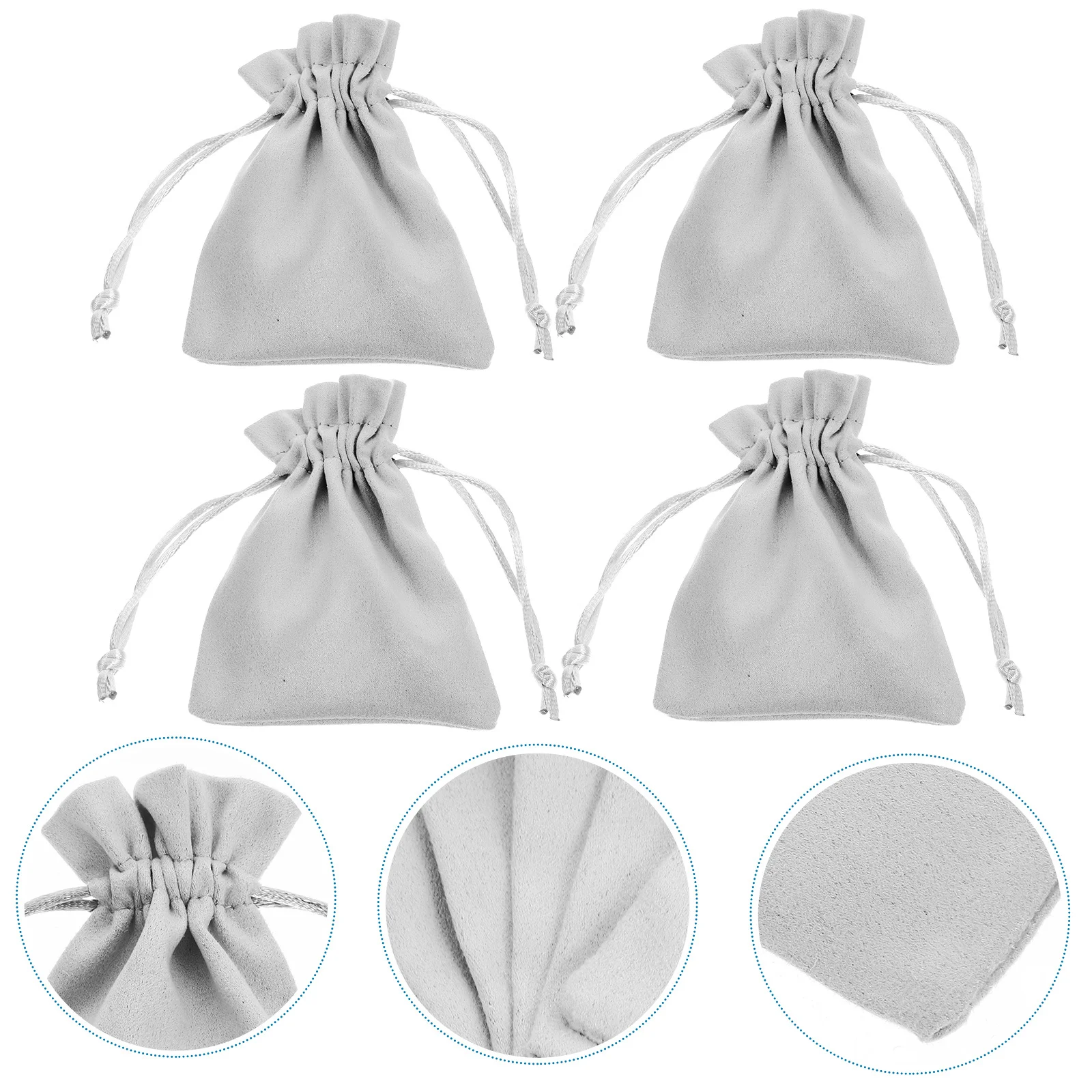 

6Pcs Festive Themed Drawstring Candy Bags Ideal for Gifts and Snacks New Year Party Treat Storage Lovely Gift Bags