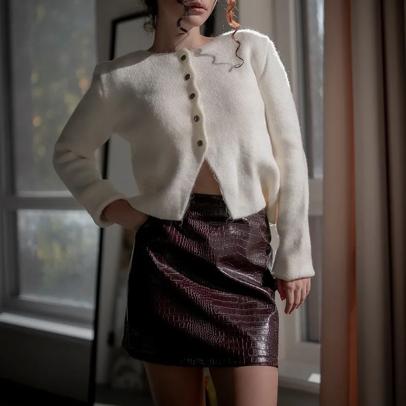 Patchwork No Stretch Short Skirt with a Line Silhouette Summer Season Streetwear European and American Style Women Skirts