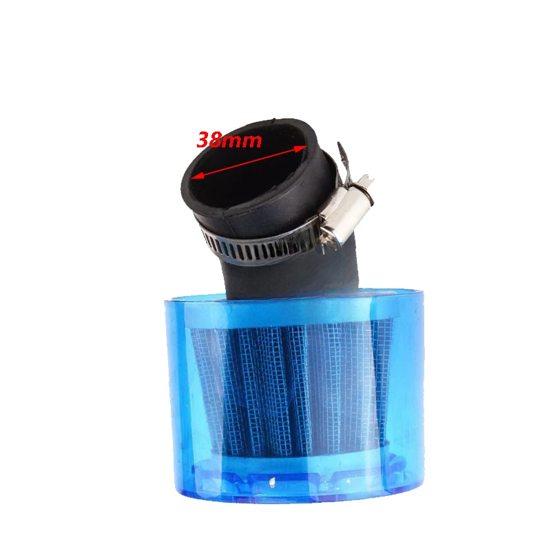 Motorcycle 35/38/42/45/48-50mm Bend Elbow/Stright WaterProof Air Filter Cleaner For 50cc-250cc ATV Pit Dirt Bike Motorbike parts