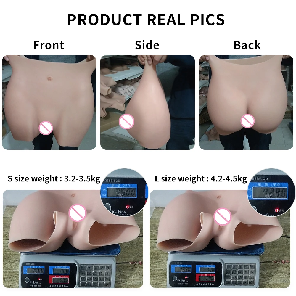 EYUNG 8th/9th Silicone Vagina Pants Hip Buttock Thicken Panty For Crossdressers Hip Buttock Hip Enhancer Butt Lift Up Pants