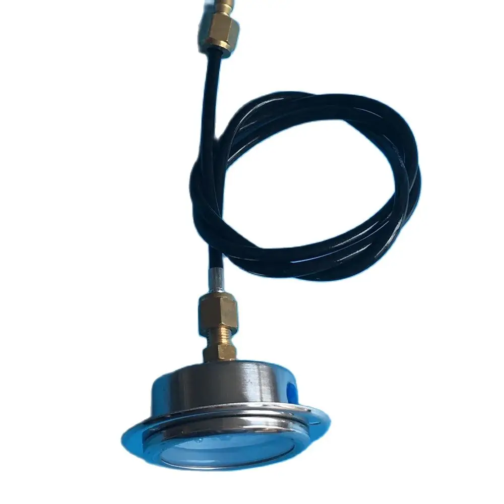 0 400o calibre de pressão de aço inoxidável de 400psi r410a com a mangueira de alta pressão do comprimento de 1m é usado para monitorar a pressão de sucção & temp.