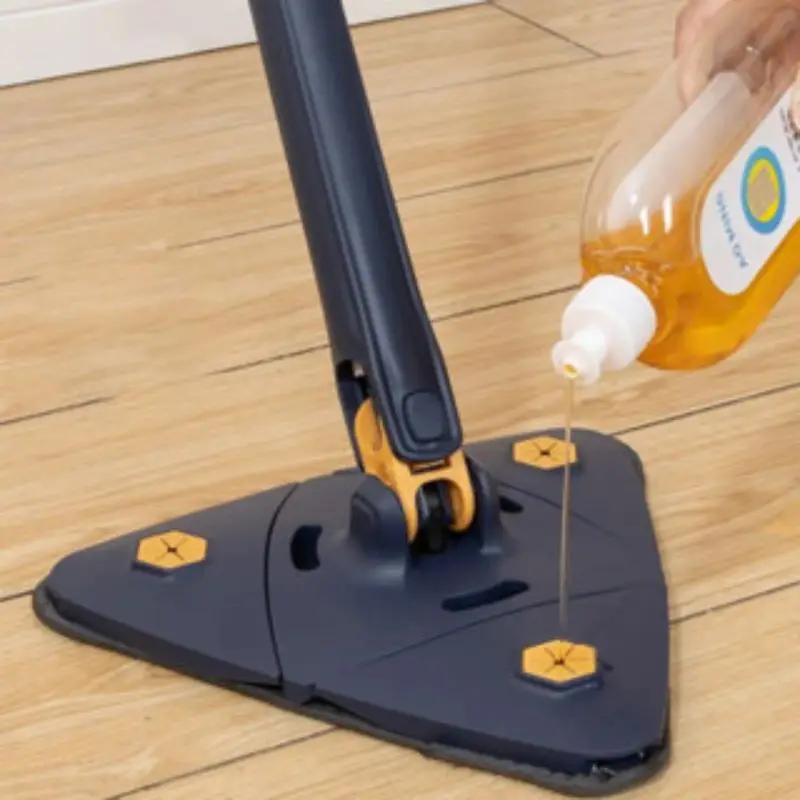 Professional Cleaning Triangle Mop Adjustable Swivel Mop 360 ° Cleaning Retractable Mop For Pipe/Floor