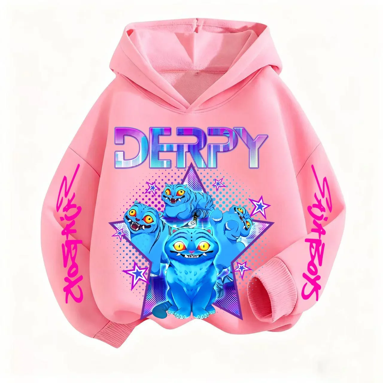 جديد لعام 2026 سترة بغطاء للرأس على طراز الموضة للأطفال Kpop شيطان الصيادين سترة أطفال لطيفة على شكل نمر هاراجوكو للأولاد والبنات للجنسين #1