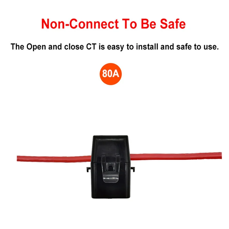 2X Tuya Smart Energy Meter Power Production Consumption Bidirectional Power Monitor 0.2-80A Support APP Control-[Y03A]