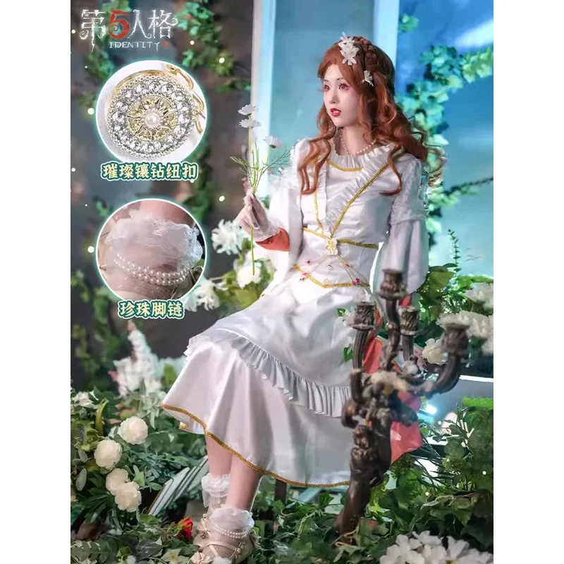 

Ada Mesmer Cosplay Game Identity V Psychologist Cos Anime Women Elegant Costume Role Play Clothing Halloween Party Outfit Stock