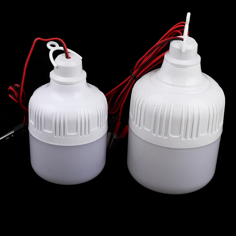 12v LED Lamp Portable Led Bulb 3W 5W 7W 9W 12W 20W 30W Outdoor Camp Tent Night Fishing Hanging Light Emergency Cold White-New