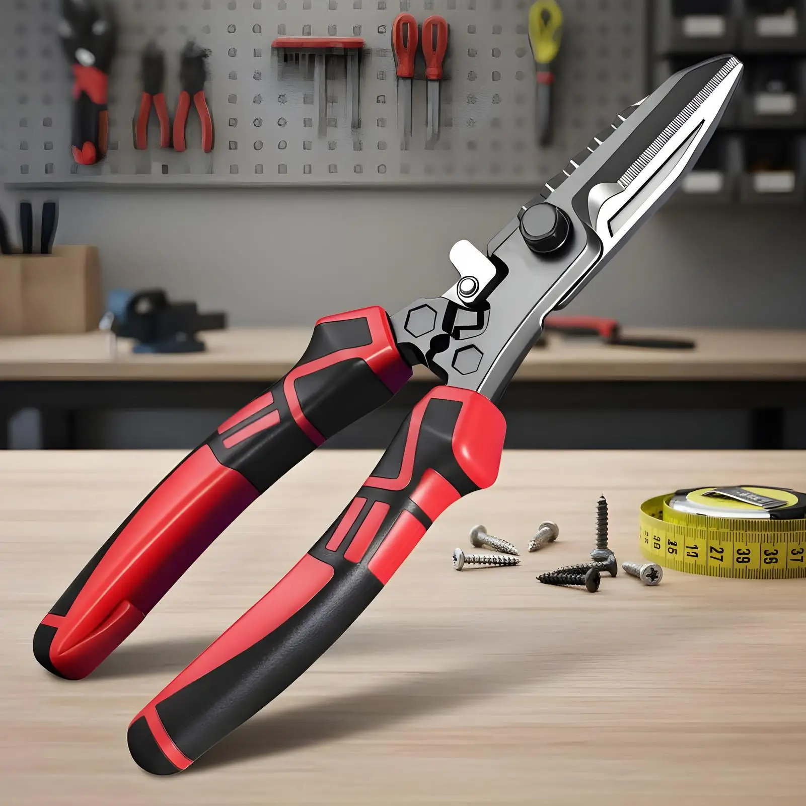 مقص قطع المعادن الطيران قص الصلب قص للصفائح المعدنية القصدير الفولاذ المقاوم للصدأ الألومنيوم الأسلاك النحاسية البناء الصناعي