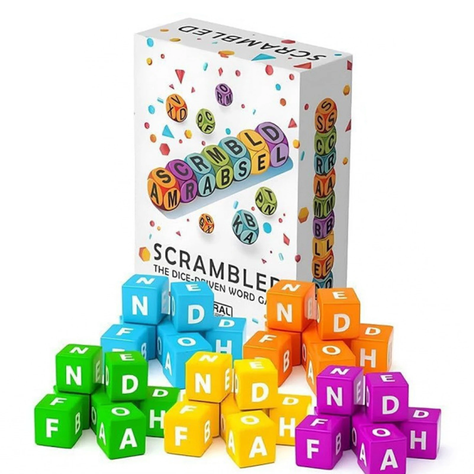 

12/36/60Pcs Game Dice Wordgame Parent-child Fun Chaotic Board Challenge Multiplayer Brain - Ideal for Adults and