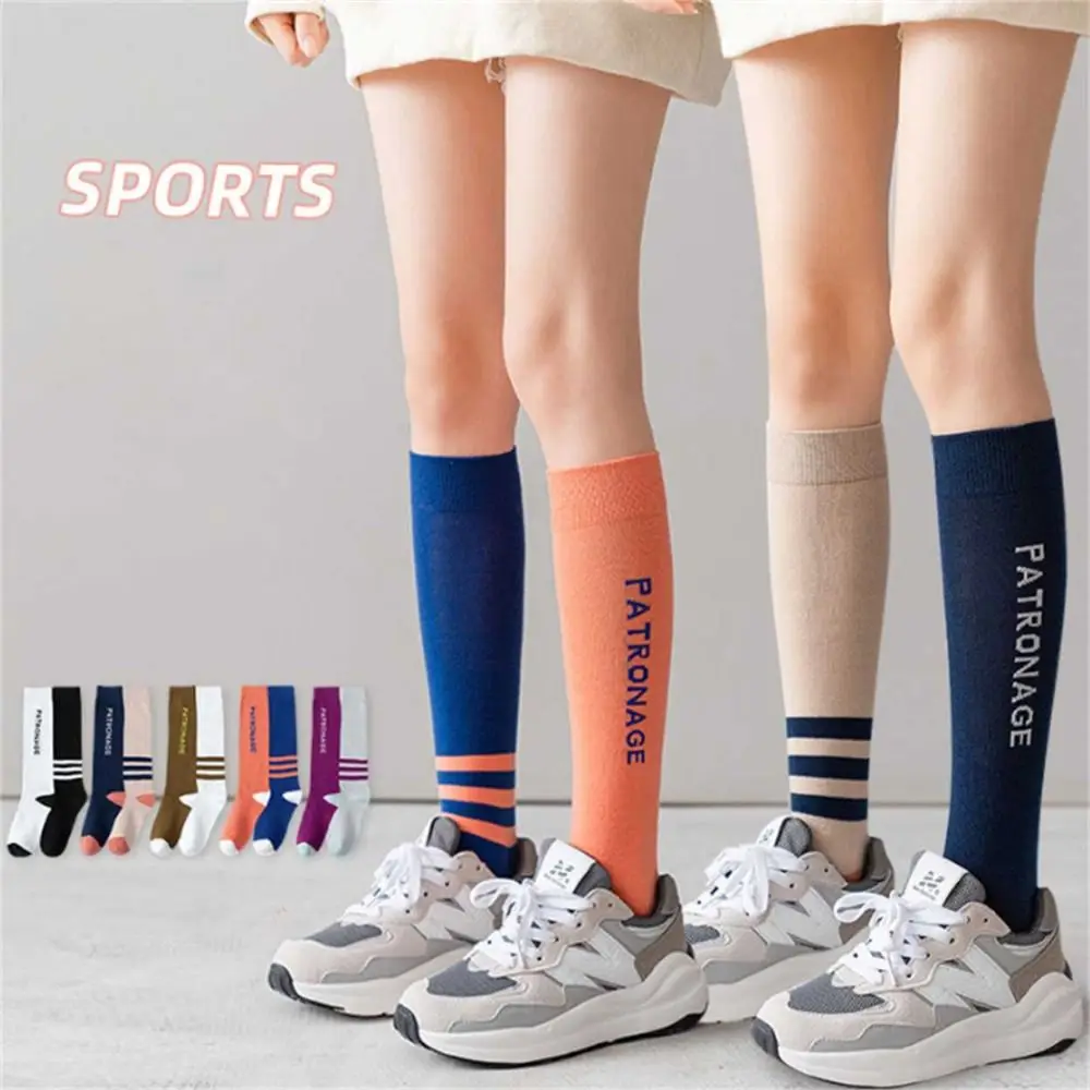 1 Pair Women Professional Sports Sock Colorful High Quality Anti-Slip Compression Socks Calf Socks Breathable