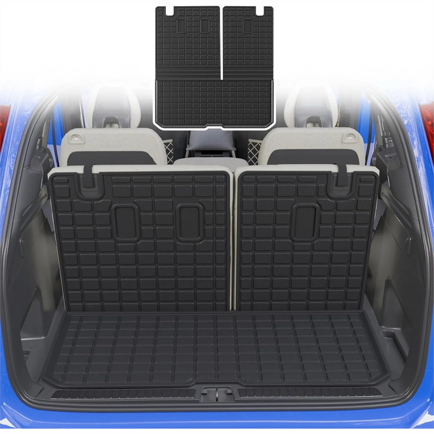 

Cargo Mat for Honda Pilot 2016-2026 TPE Trunk Liner All Weather Back Seat Cover Protector with Backrest Mat