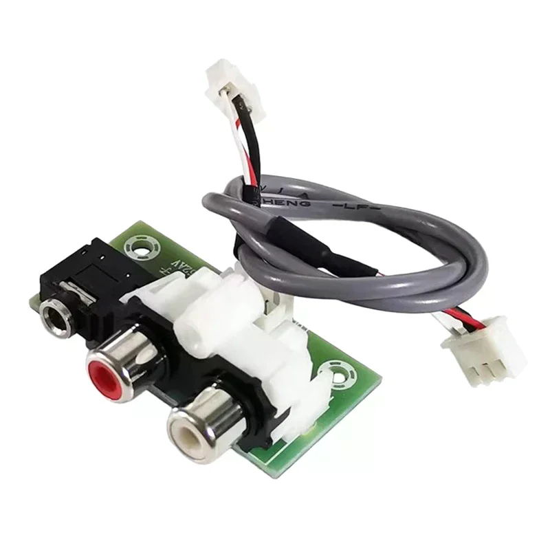 1PC 3.5MM Audio Socket Dual AV Lotus Socket Input To XH2.54-3P Output Adapter Small Board For Audio Cable Lotus Socket