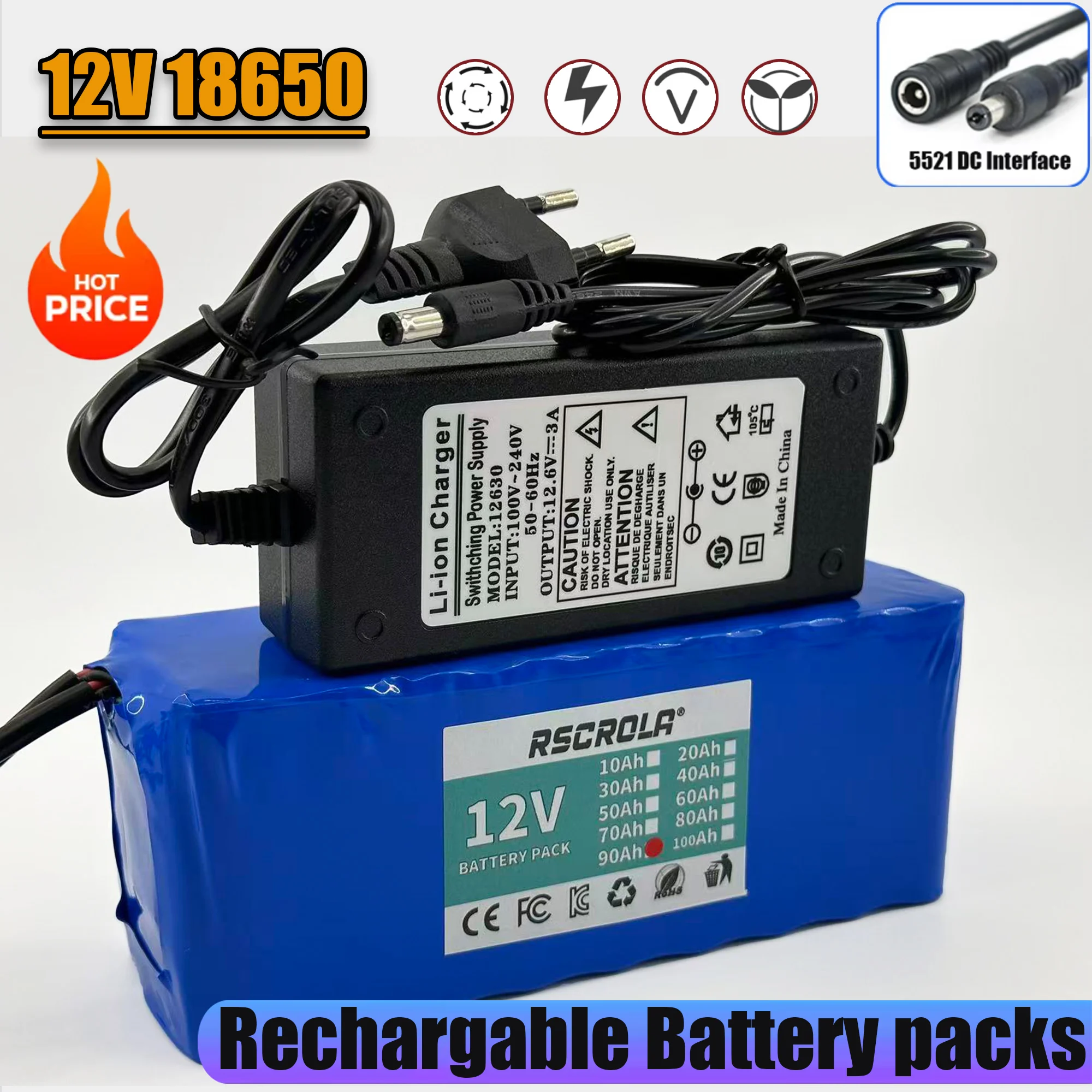 12V 18650 Rechargea… - image