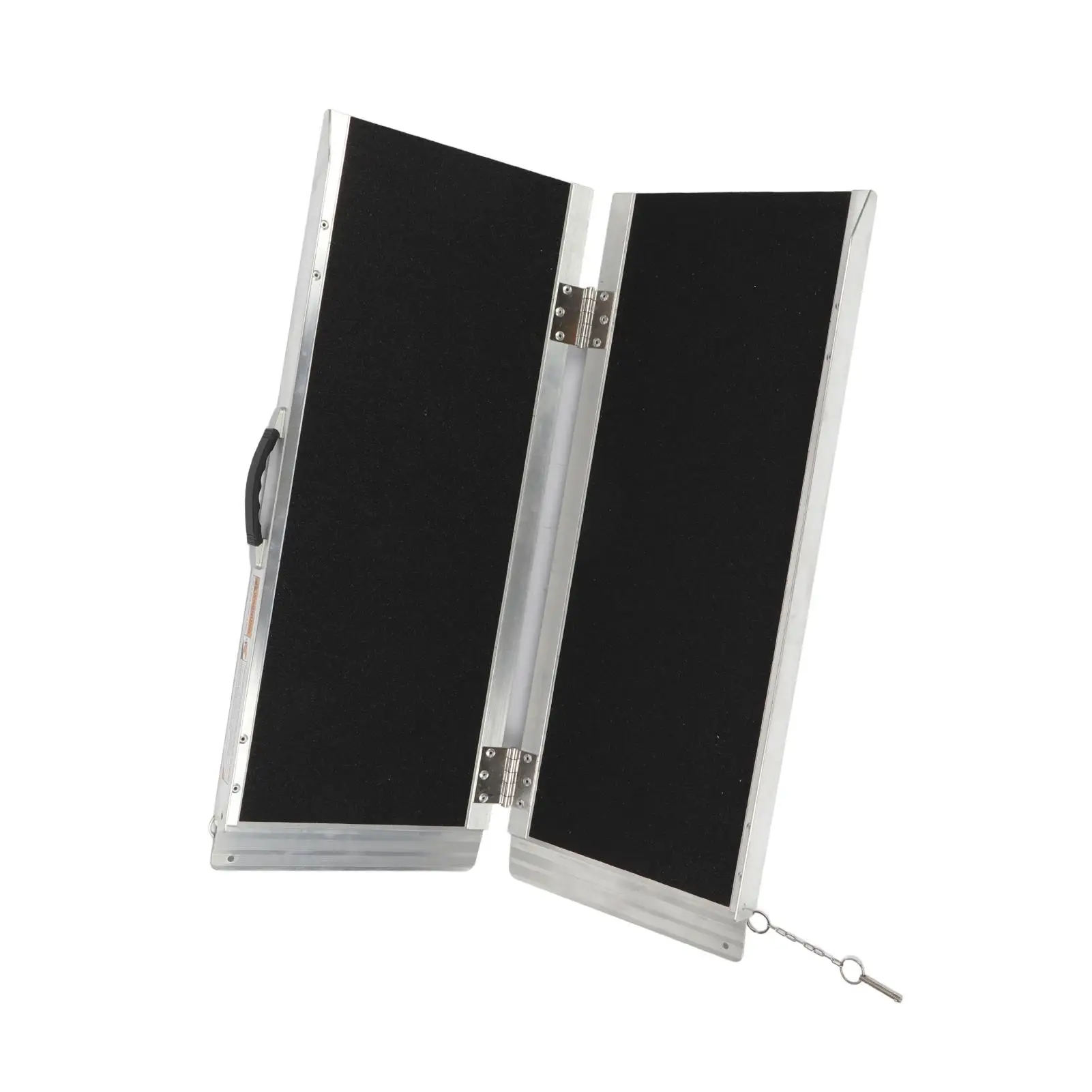 Портативная алюминиевая рампа для инвалидной коляски с нескользящей поверхностью и складной ручкой для легкой транспортировки