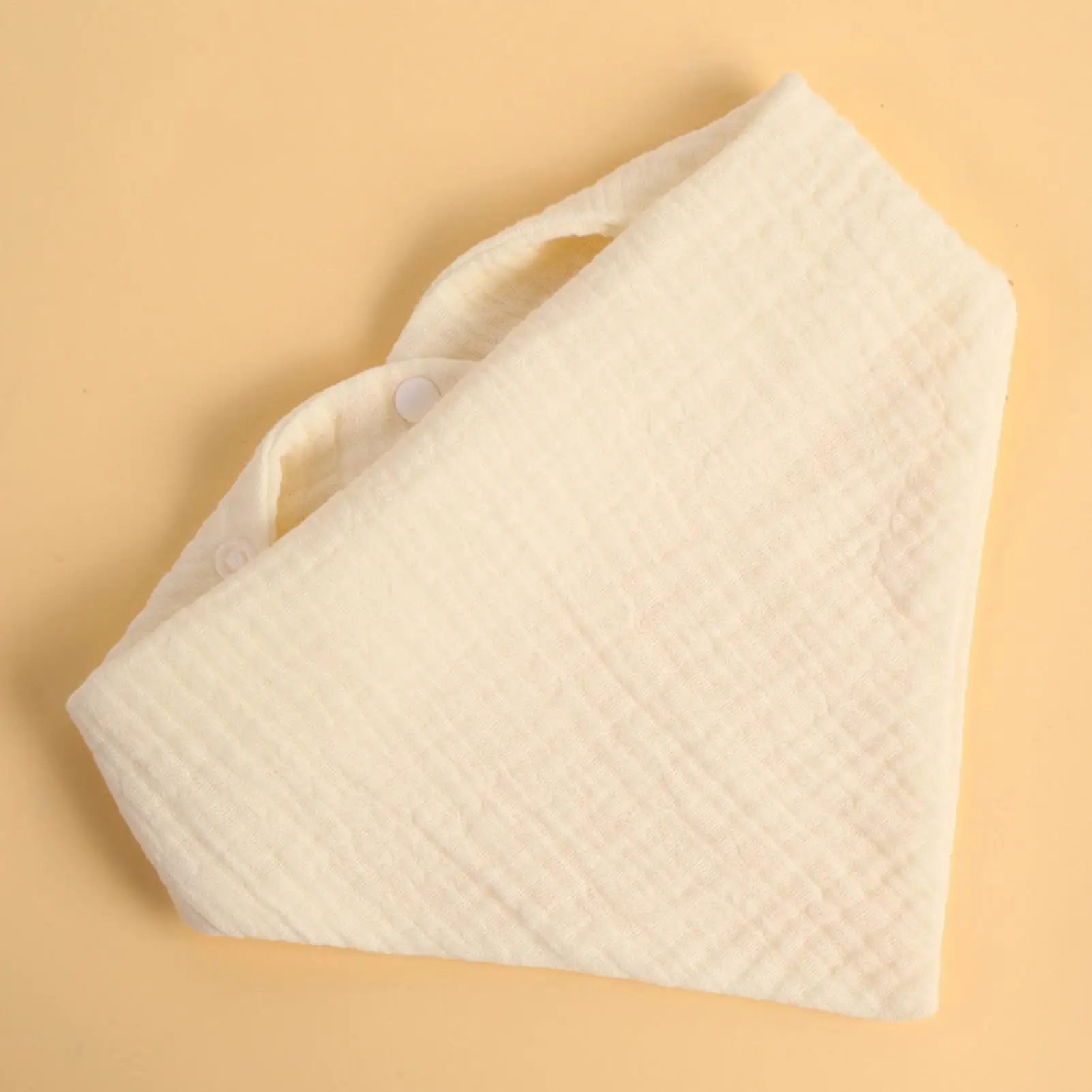 Bib Bandana Bayi, Bib Sapu Tangan Lembut yang Dapat Disesuaikan untuk Bayi, Kain 4 Lapis, Bernapas, Menyerap, Perlengkapan Makan Balita