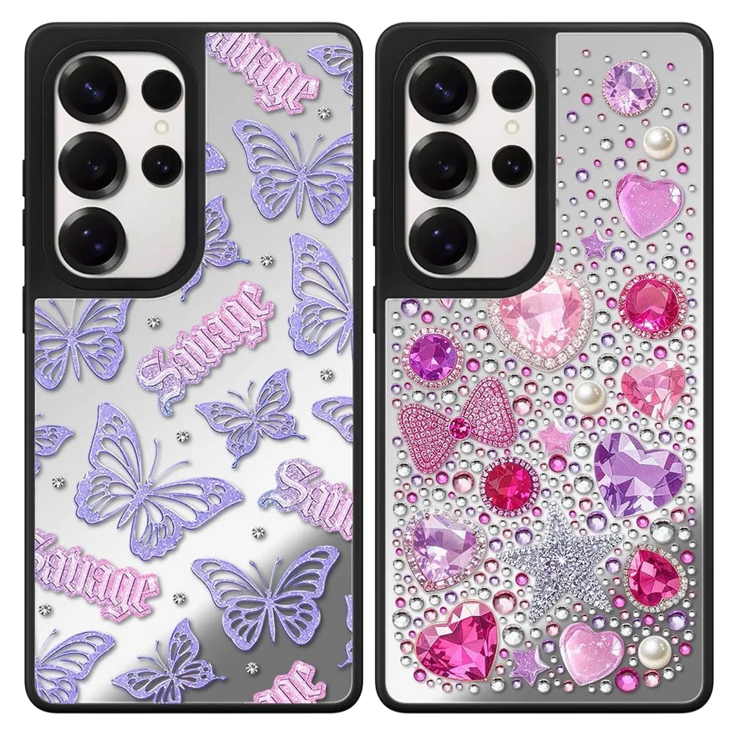

6040321 Mirror Magnetic Case: Compatible with Samsung Galaxy S23 U S24U S25 S26 Ultra S25+ S26 Plus Shell