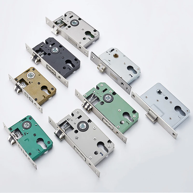 Lock Cylinder Mute Security Lock Body Stainless SteelDoor Lock Body Internal House  Indoor Wooden Door Lock Accessories