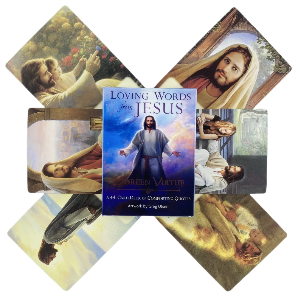 Loving Words From Jesus Oracle Cards A 44 Tarot English Visions Divination Edition Deck Borad Playing Games