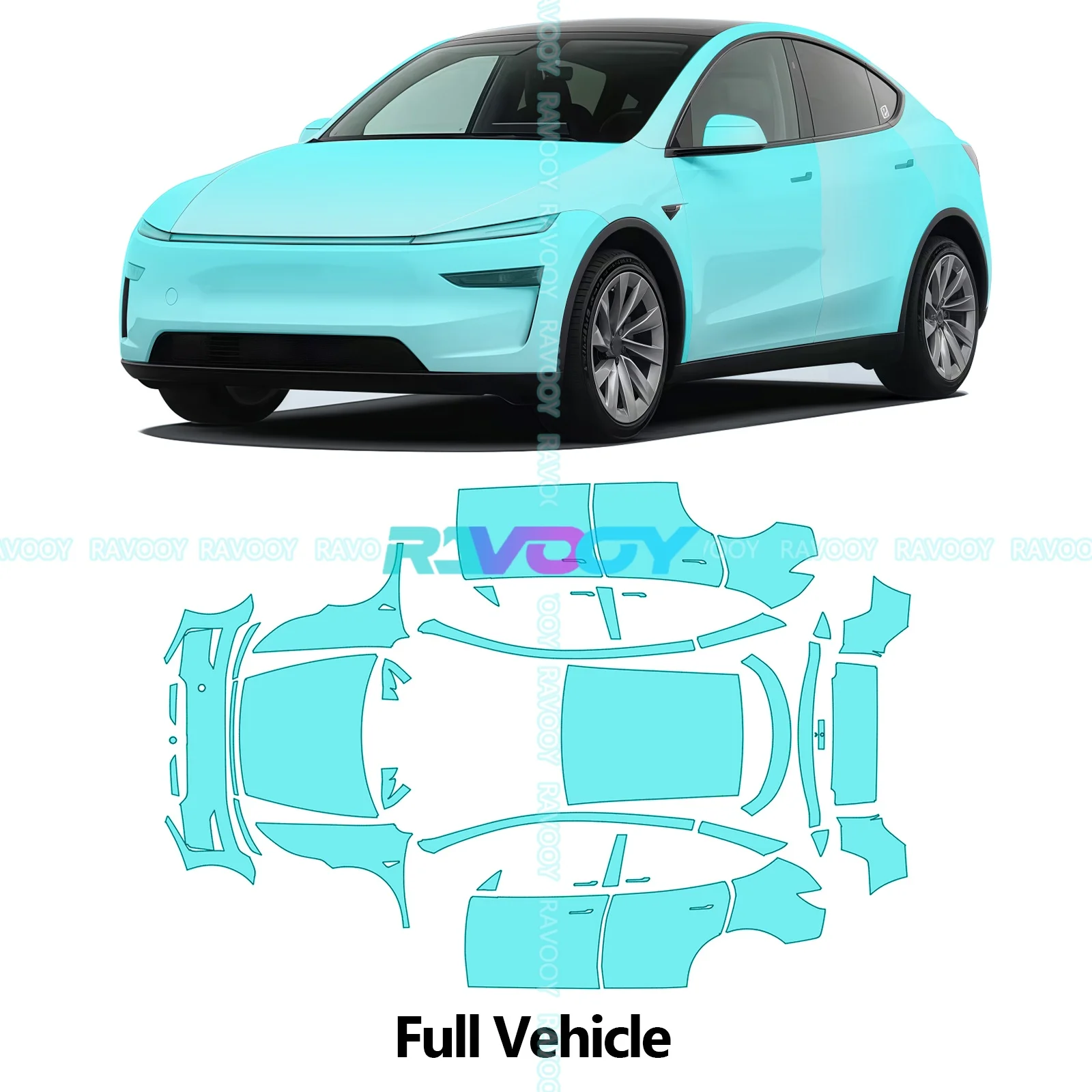 Voor Tesla Model Y Juniper 2025-2026 8.5Mil Voorgesneden PPF Volledige Voertuig Verf Bescherming TPU PPF Film Clear beha