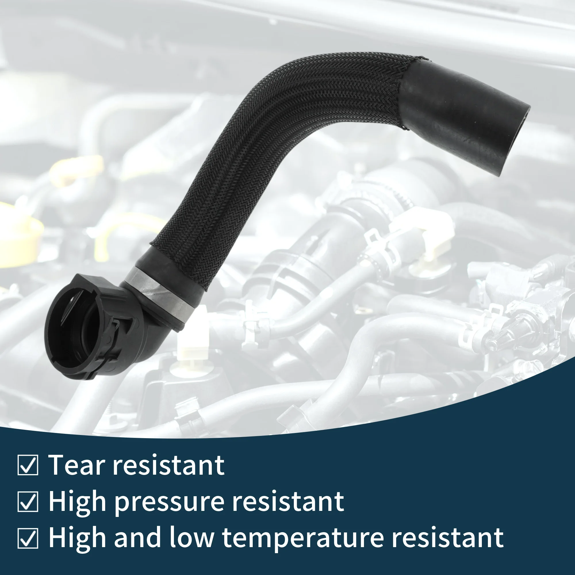 Wąż chłodnicy UXCELL, wąż nagrzewnicy, wąż wylotowy chłodnicy do BMW Mini Cooper 2020-2023 nr 17128658481, gumowy przewód spustowy