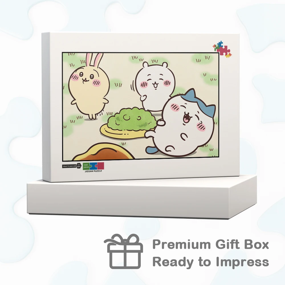 Chiikawa Hachiware Usagi 퍼즐 MINISO 만화 DIY 대형 퍼즐 게임 장난감 선물 클래식 Sanrio 캐릭터 만화 장난감 취미