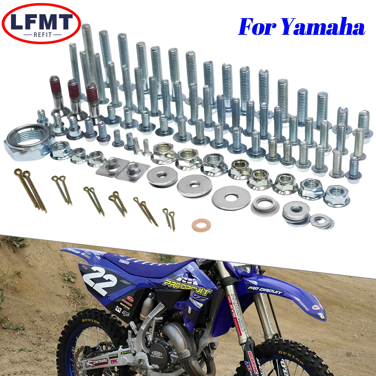 Motorcycles Fairing Fender Screw Bolt Kit Set For YAMAHA YZ 85 125 250 450 YZ250F YZ450F 250FX 450FX WR250F WR450F YZ125 YZ250