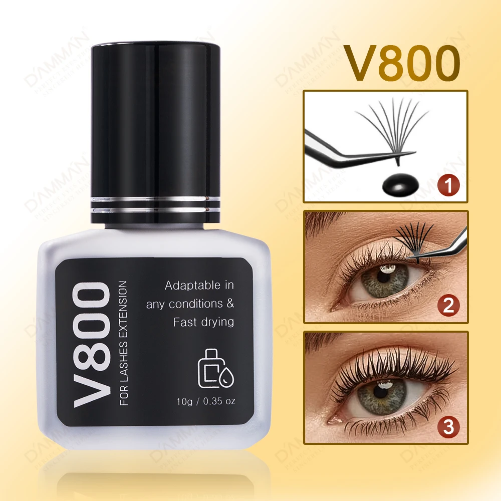 30Bottles 10ML V800 Lash Glue For Eyelashes 1Sec Quick Drying Lashes Glue Professional Eyelash Extenxions Adhesive Makeup Tools