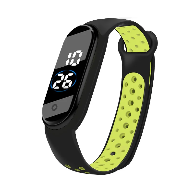 Children's Waterproof Sports LED Digital Watch Outdoor Silicone Bracelet Electronic Watch Kids Bracelet Digital Watches