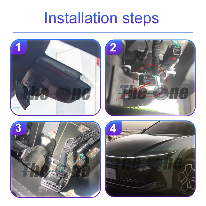 For Toyota Crown 2023-2026 (16th Gen) Plug and Play Dash Cam for Car Camera Recorder Dashcam WIFI Car Dvr Recording Devices