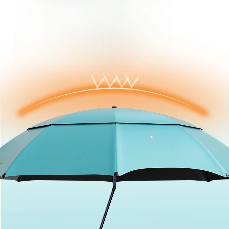 

Full shading double curved fishing umbrella waterproof and sun protection outdoor universal fishing heat insulation and cooling