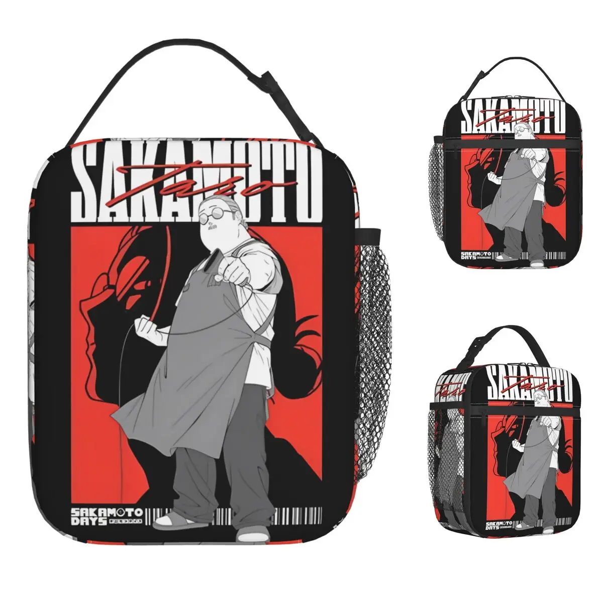 

Сумка для обеда Sakamoto Days, винтажная коробка для обеда для девочек, портативная сумка-холодильник для пикника на открытом воздухе, оксфордские термосумки для обеда с принтом