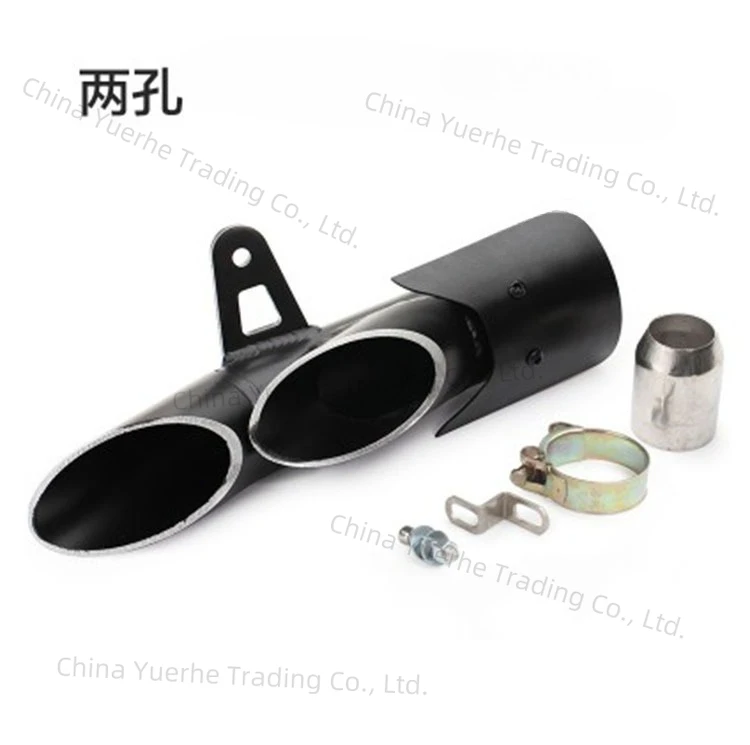 

Motorcycle modified exhaust pipe is suitable for Yamaha R6 modified double outlet straight row TOCE R6 motorcycle special double