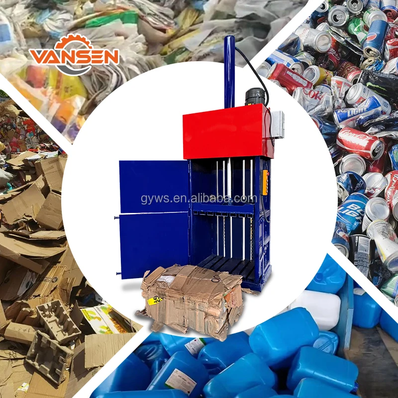 Hydraulic Vertical Baling Press Machine Waste Paperboard Baler Waste Carton Compactor Waste Paper  Baler