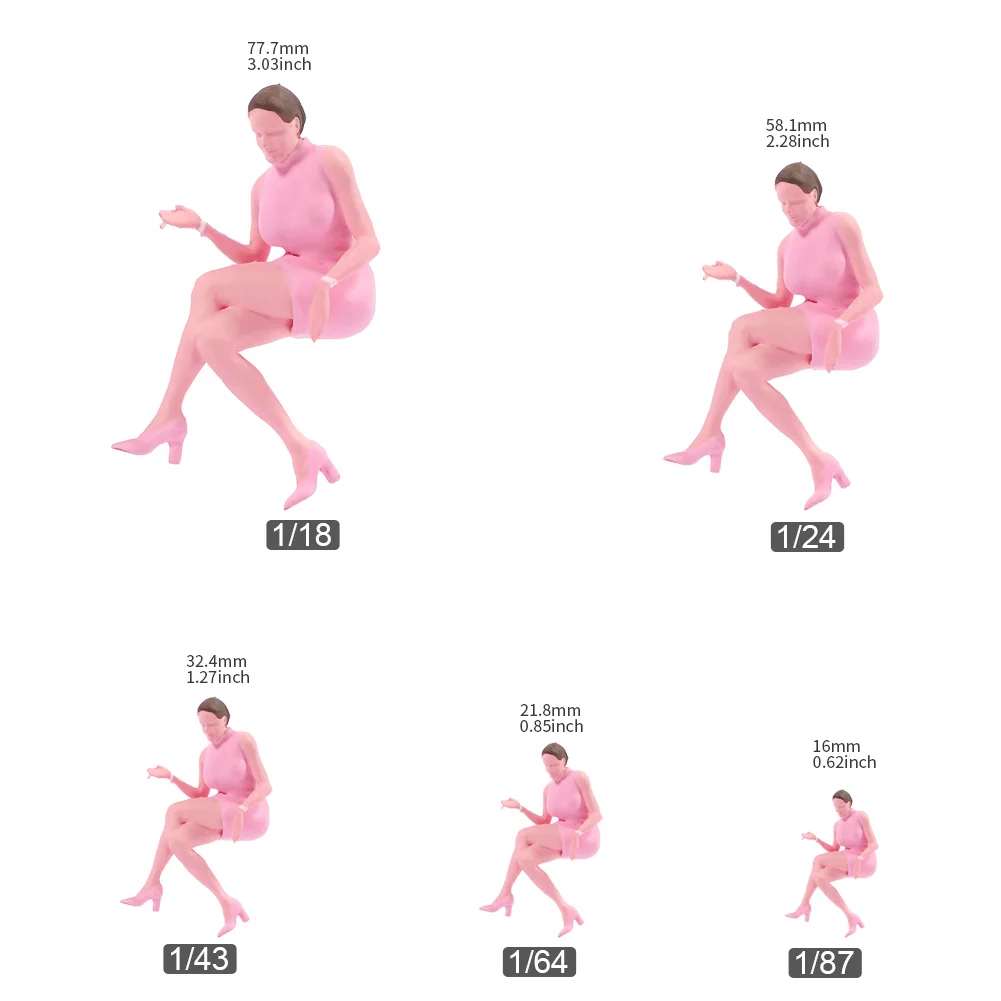 1/87 1/64 1/43 1/24 1/18 애니메이션 캐릭터 매혹적인 흡연 소녀 장면 그림 모델 소형 인형 장난감 컬렉션